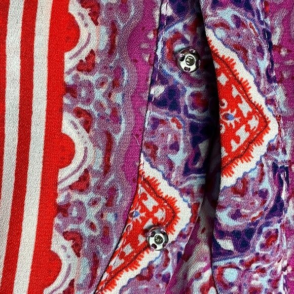 Violet & Claire Womens SLEEVELESS Top Size 1X Multicolor Popover Tunic Relaxed - Picture 4 of 14